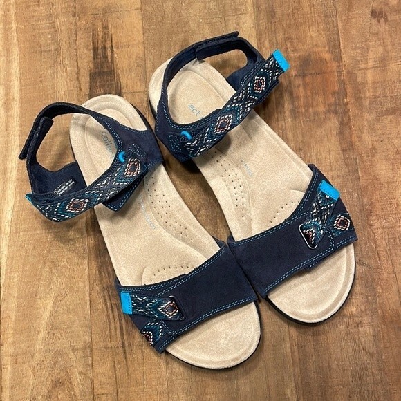 Clarks Amanda Step Suede Sandal Size 9.5 - Picture 2 of 6